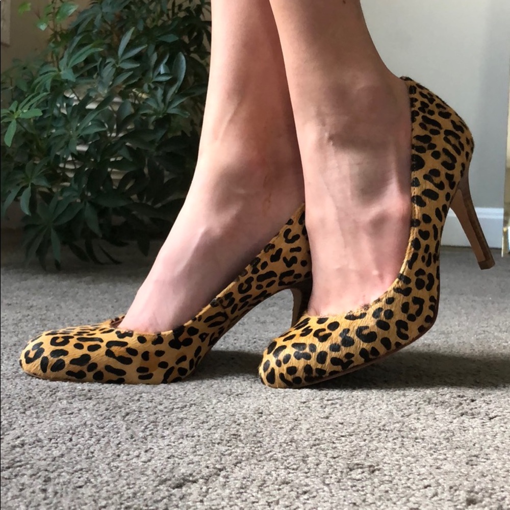 Land’s End leopard print heels